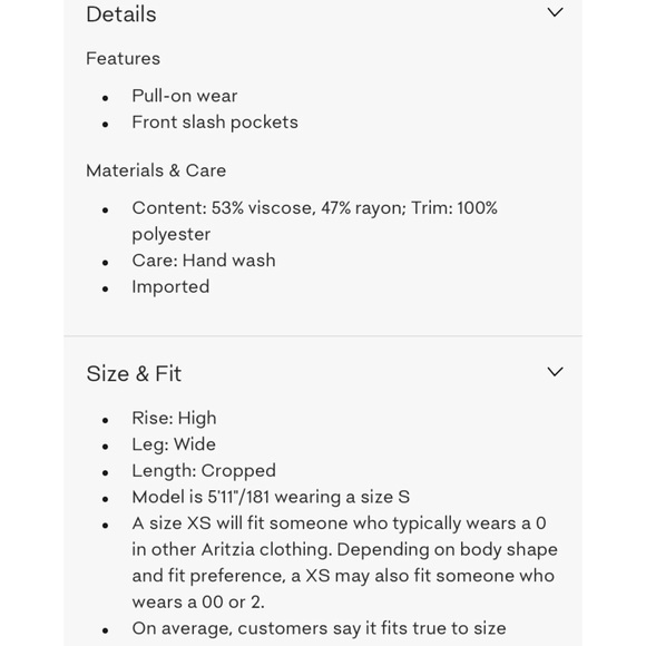 ARITZIA | bnwot WILFRED Faun Pant Black Size XS - Picture 10 of 10